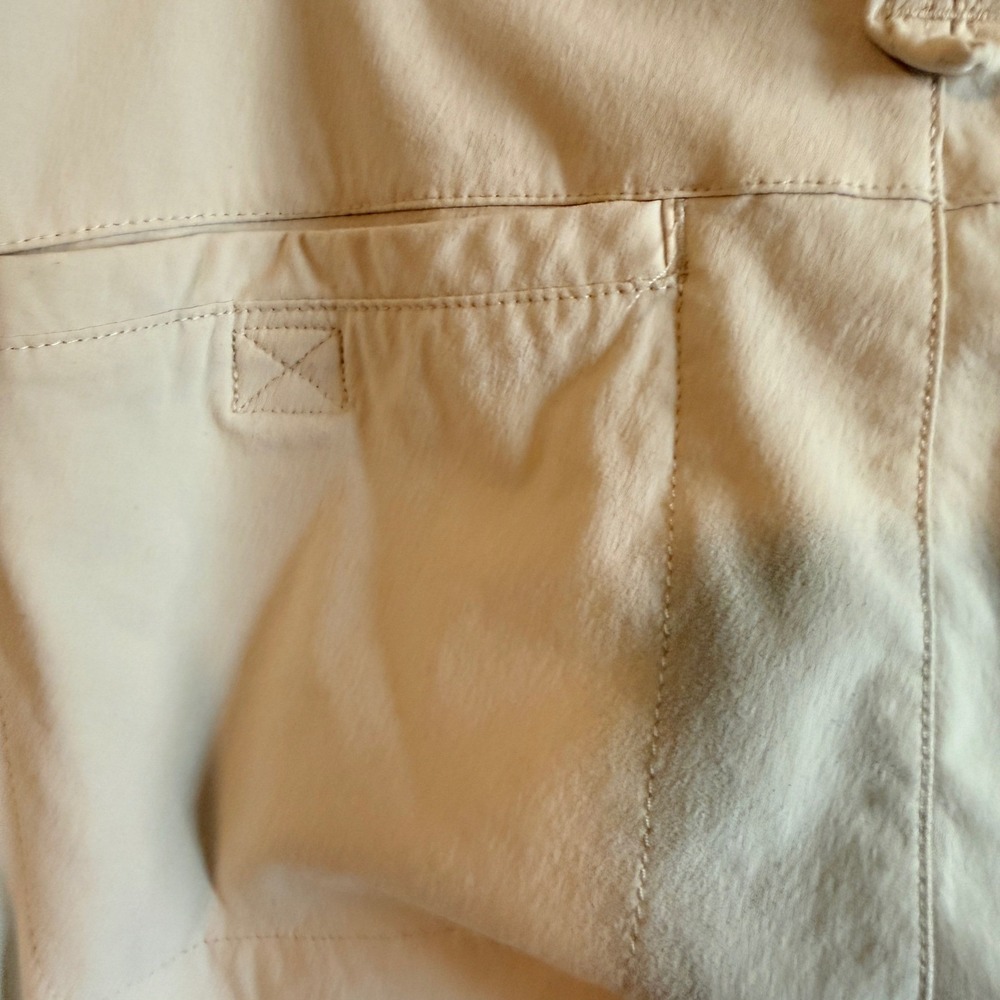 Eddie Bauer Travex Size 6 Capri Hiking Pants Beige Gorpcore Stretch Crop - Picture 9 of 11